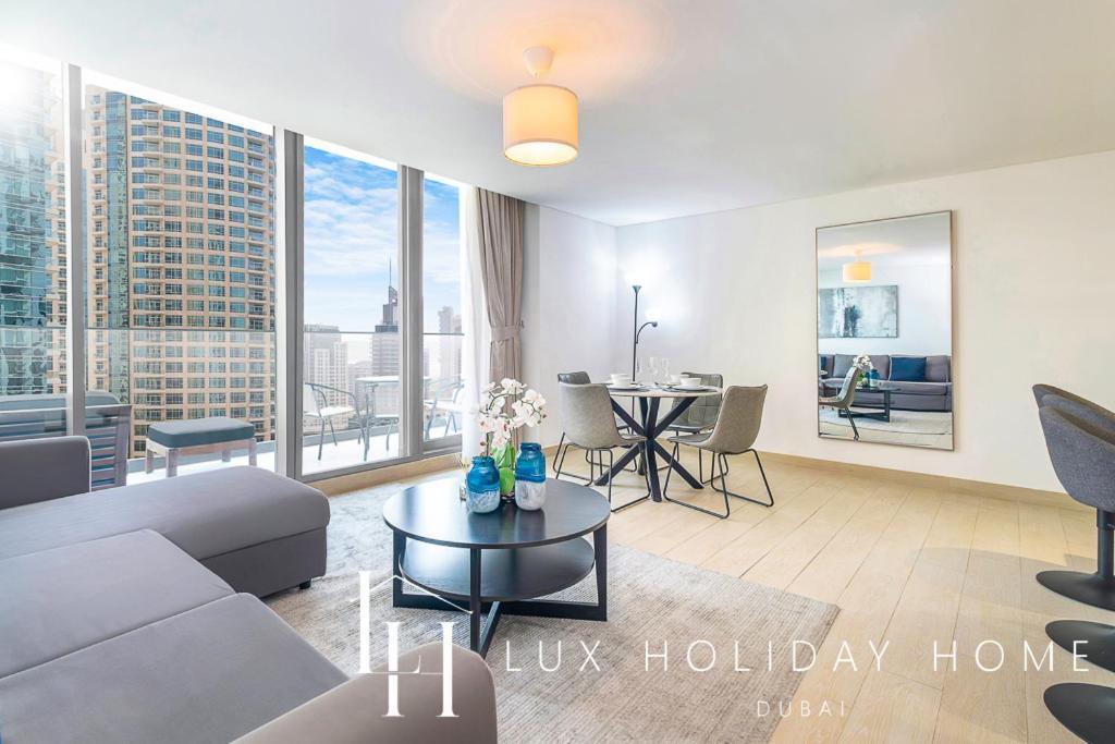 Lux Contemporary Suite With Full Marina View 6 Dubaj Kültér fotó
