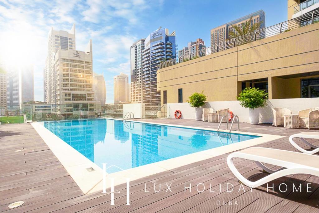 Lux Contemporary Suite With Full Marina View 6 Dubaj Kültér fotó