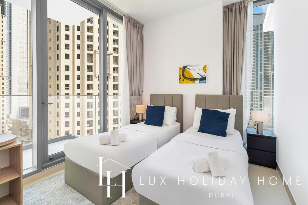 Lux Contemporary Suite With Full Marina View 6 Dubaj Kültér fotó